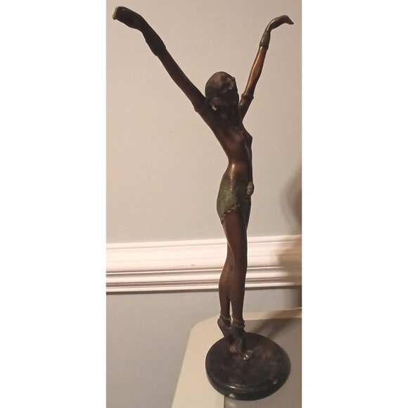 D H Chiparus Egyptian Dancer Bronze Sculpture - Picture 5 of 6